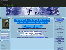Tablet Screenshot of karcrugby.gportal.hu