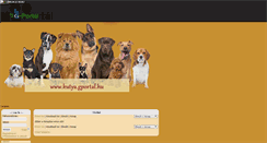 Desktop Screenshot of kutya.gportal.hu