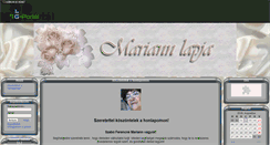 Desktop Screenshot of mariann-lapja.gportal.hu