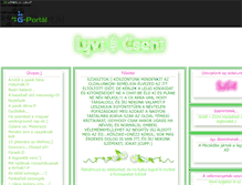 Tablet Screenshot of lyvicseni.gportal.hu