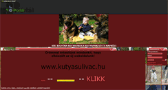 Desktop Screenshot of kutyakikepzo.gportal.hu