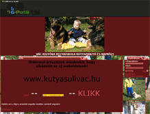 Tablet Screenshot of kutyakikepzo.gportal.hu