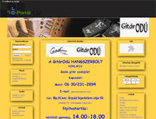 Tablet Screenshot of gitarodu.gportal.hu