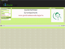 Tablet Screenshot of gondviselesovoda.gportal.hu