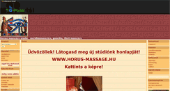 Desktop Screenshot of horuszmasszazsstudio.gportal.hu