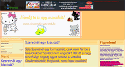 Desktop Screenshot of cicaneveles.gportal.hu