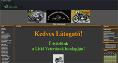 Desktop Screenshot of litki-veteranok.gportal.hu
