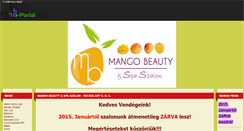 Desktop Screenshot of mangobeautyspa.gportal.hu