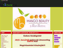 Tablet Screenshot of mangobeautyspa.gportal.hu