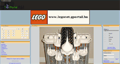 Desktop Screenshot of legonet.gportal.hu
