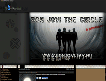 Tablet Screenshot of bonjovifanclub.gportal.hu