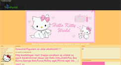 Desktop Screenshot of hellokitty2.gportal.hu