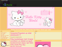 Tablet Screenshot of hellokitty2.gportal.hu