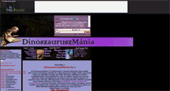 Desktop Screenshot of dinoszauruszmania.gportal.hu