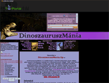 Tablet Screenshot of dinoszauruszmania.gportal.hu