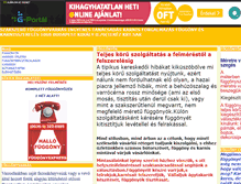 Tablet Screenshot of fuggonyvarras.gportal.hu