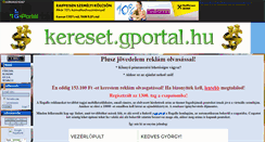 Desktop Screenshot of kereset.gportal.hu