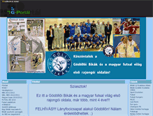 Tablet Screenshot of futsal.gportal.hu