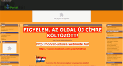 Desktop Screenshot of horvat-udules.gportal.hu