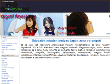 Tablet Screenshot of megumiandmasami.gportal.hu