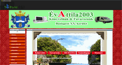 Desktop Screenshot of evattila2003.gportal.hu