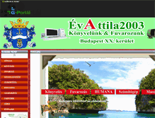 Tablet Screenshot of evattila2003.gportal.hu