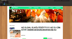 Desktop Screenshot of designuniverzum.gportal.hu