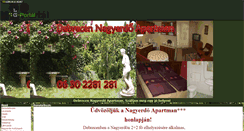 Desktop Screenshot of debrecen-apartman.gportal.hu