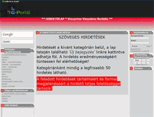 Tablet Screenshot of hirdetolap.gportal.hu