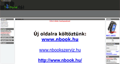 Desktop Screenshot of nbook.gportal.hu
