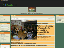 Tablet Screenshot of magyarokrakosmente.gportal.hu