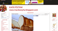 Desktop Screenshot of macikonyha.gportal.hu