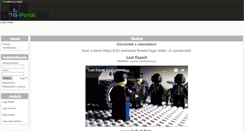 Desktop Screenshot of legopark.gportal.hu