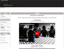 Tablet Screenshot of legopark.gportal.hu