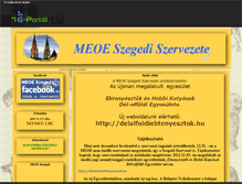 Tablet Screenshot of meoeszeged.gportal.hu