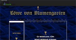 Desktop Screenshot of lowevonblumengarten.gportal.hu