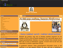 Tablet Screenshot of kreativ-irasmuhely.gportal.hu