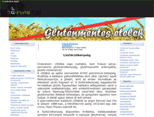 Tablet Screenshot of glutenmentes.gportal.hu