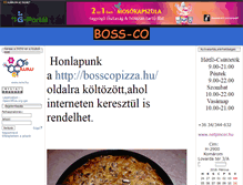 Tablet Screenshot of bosscopizza.gportal.hu