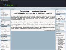 Tablet Screenshot of csoportvezetes.gportal.hu