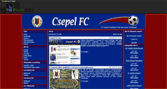 Desktop Screenshot of csepelfc.gportal.hu