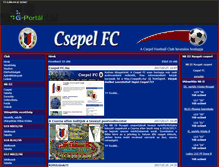 Tablet Screenshot of csepelfc.gportal.hu