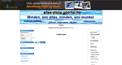 Desktop Screenshot of allas-plaza.gportal.hu