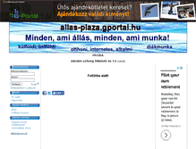 Tablet Screenshot of allas-plaza.gportal.hu