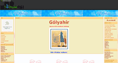 Desktop Screenshot of golya-hir.gportal.hu