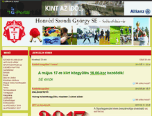 Tablet Screenshot of honvedszondi.gportal.hu