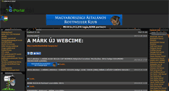 Desktop Screenshot of markrottweilerklub.gportal.hu