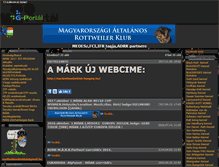 Tablet Screenshot of markrottweilerklub.gportal.hu