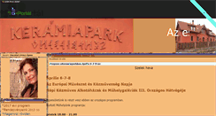 Desktop Screenshot of keramiapark.gportal.hu