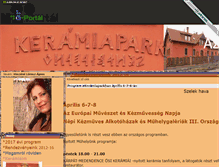 Tablet Screenshot of keramiapark.gportal.hu